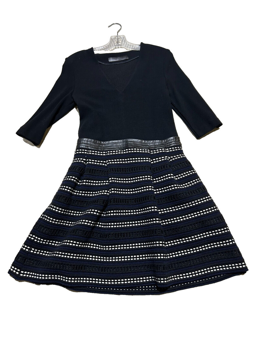 Vintage Proenza Schouler Black Ruffle Dress Boucle US 6/ UK 10/ EU 38/ IT 42